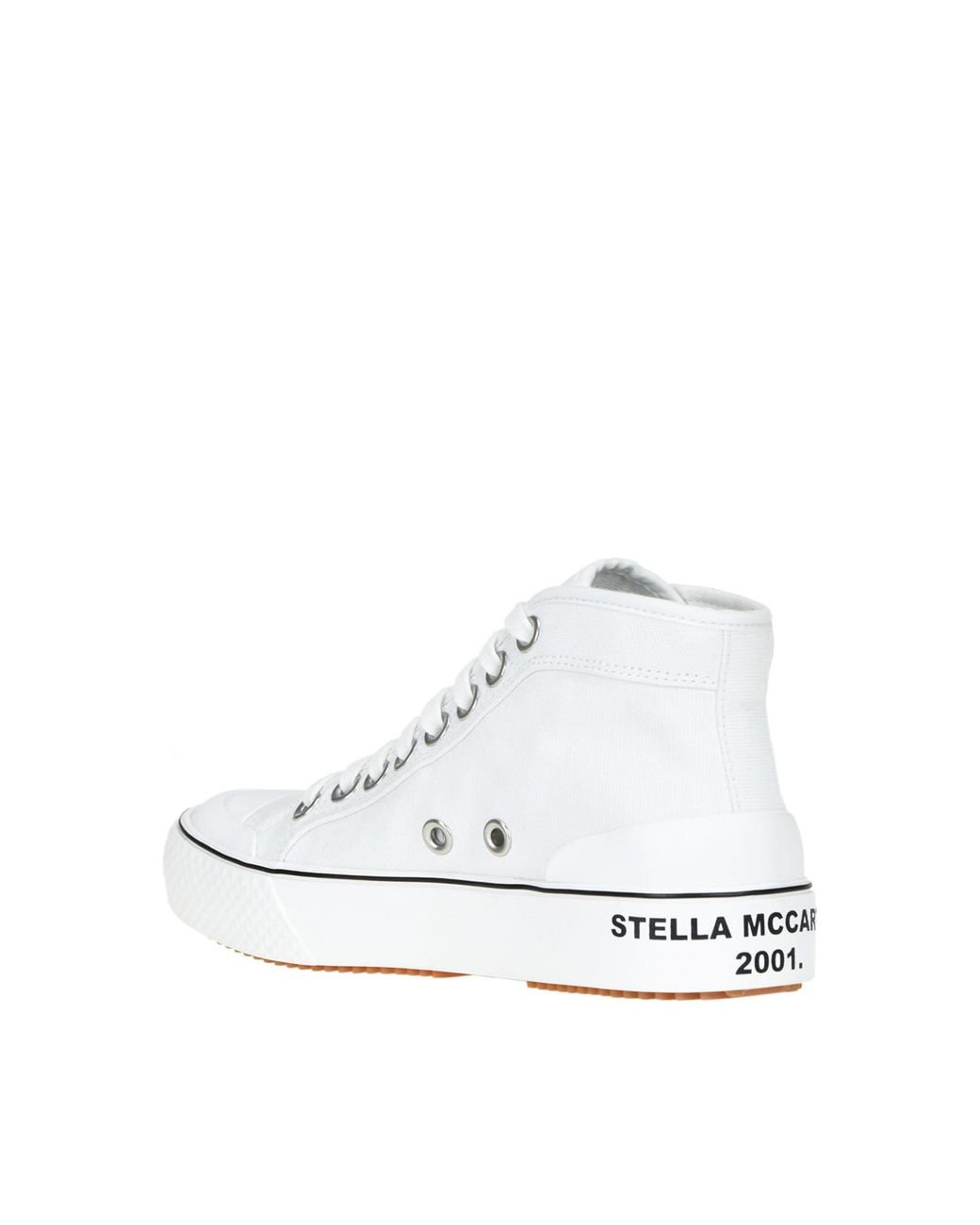 Stella McCartney High Top Canvas Sneakers in White Lyst