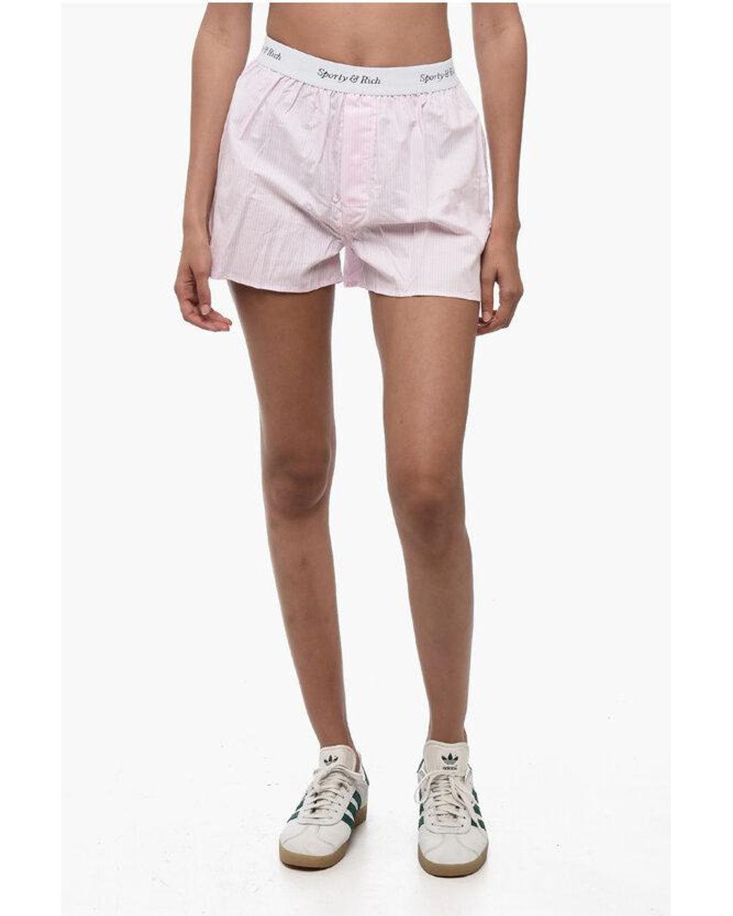 【ANGLAN】Ethnic Stripe Banding Shorts Half Pants - ANGLAN