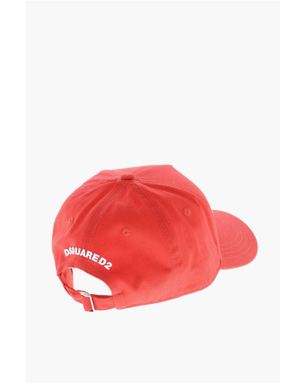 DSquared² Red Baseball Cap Honda With Print for men
