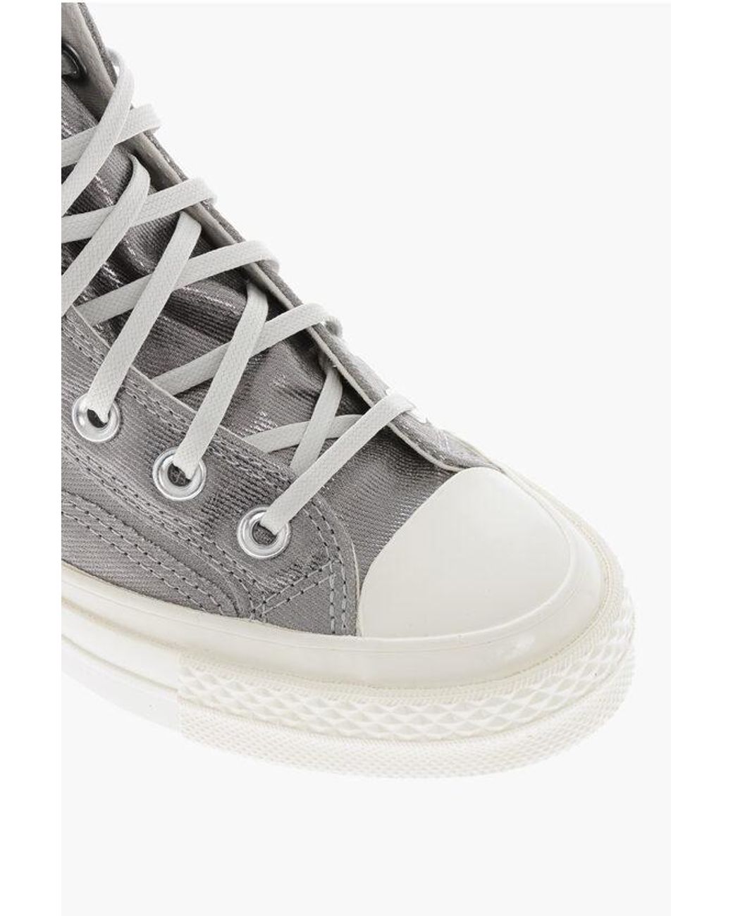 Converse Gray All Star Chuck Taylor High-Top Faux Leather Sneakers With Mu for men