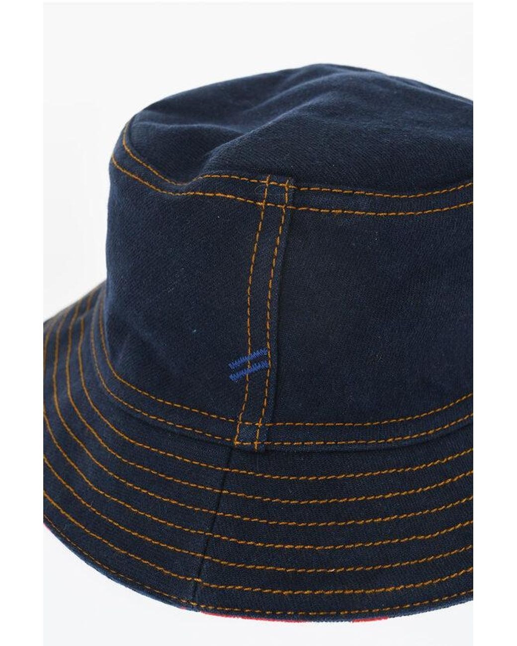 Burberry Reversible Flocked Denim Bucket Hat in Blue | Lyst UK display picture 1