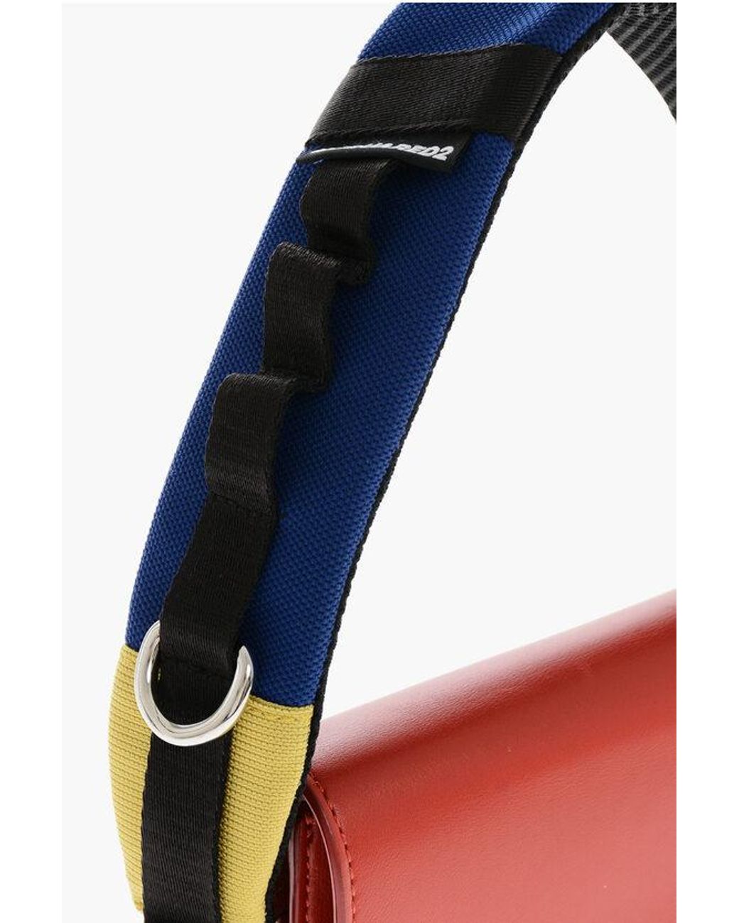 DSquared² Red Leather Shoulder Bag With Monogram