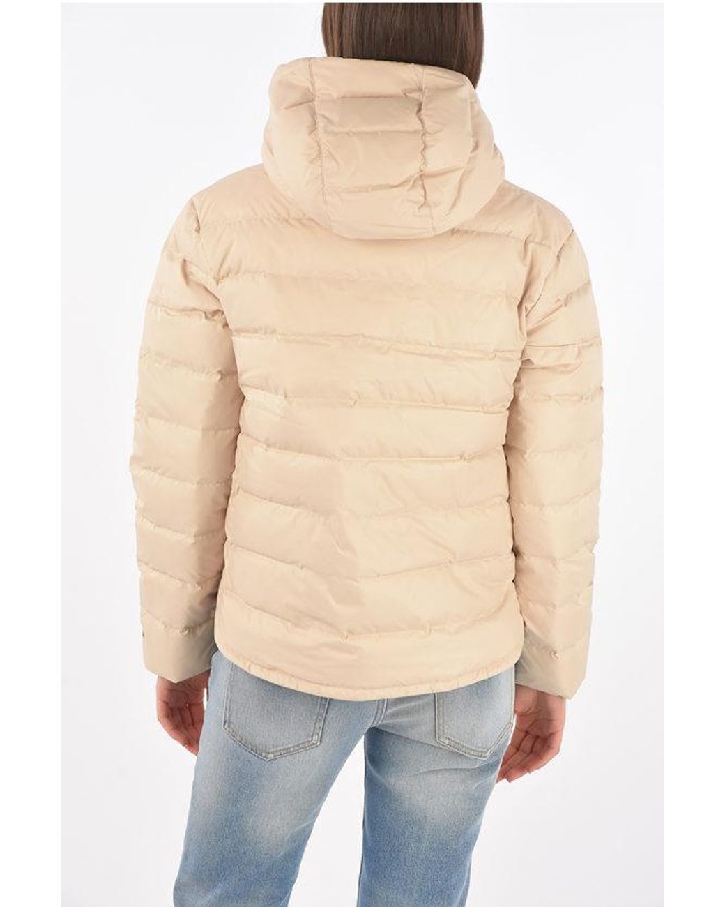 Nike Blue Logo-Print Down Jacket