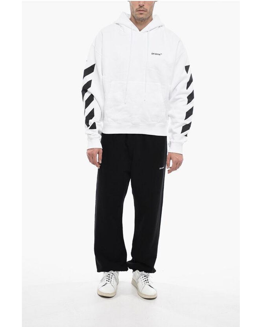 Off-White c/o Virgil Abloh Permanent Hoodie Diag Helvetica With