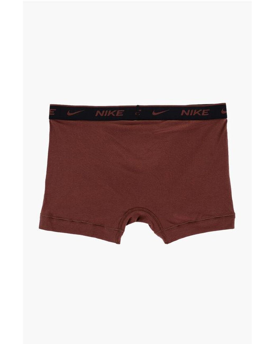 Nike White Logoed Stretch Cotton Boxer Briefs Set for men