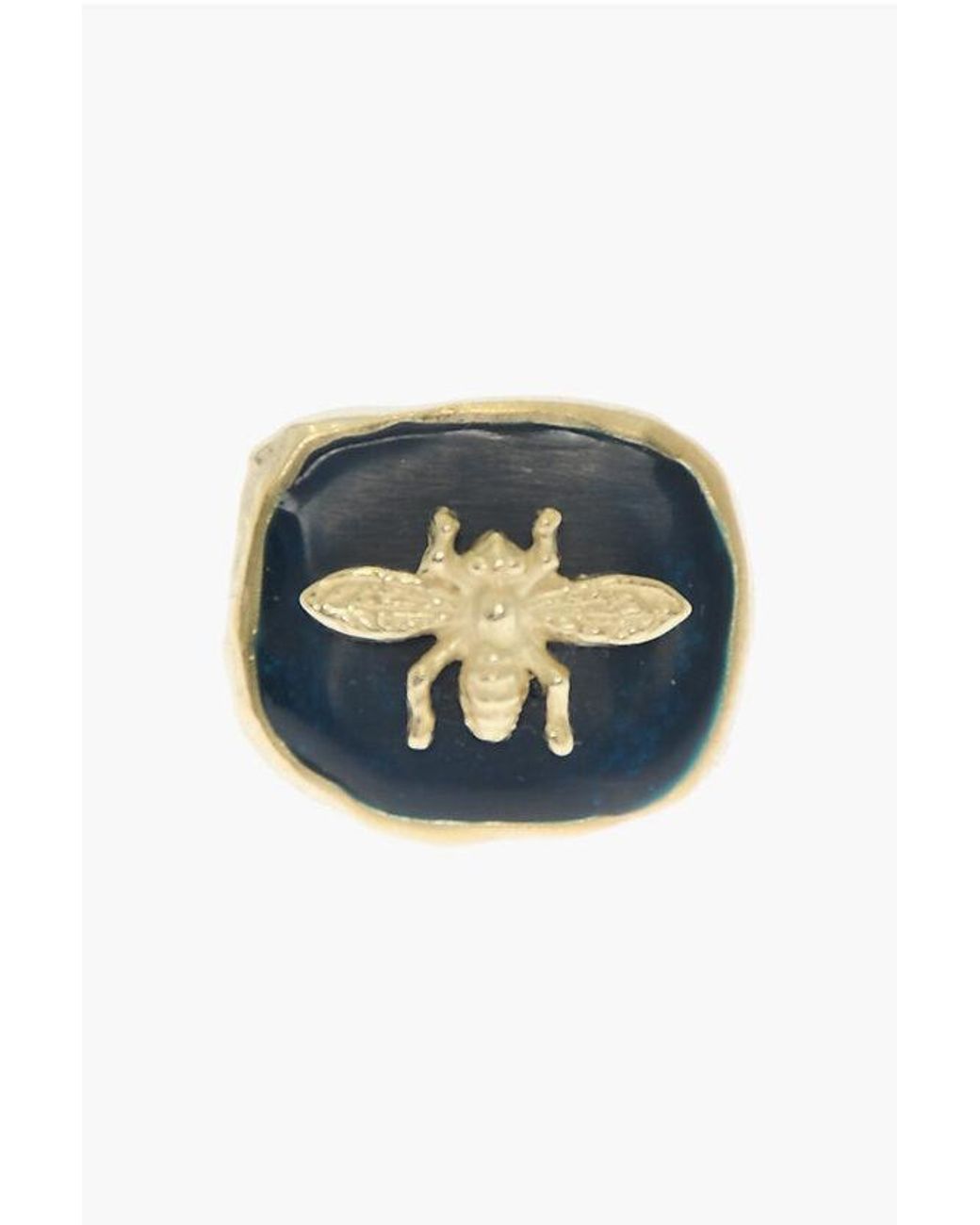 Dior Brass Jardin D Hiver Ring With Golden Bee in Blue Lyst UK