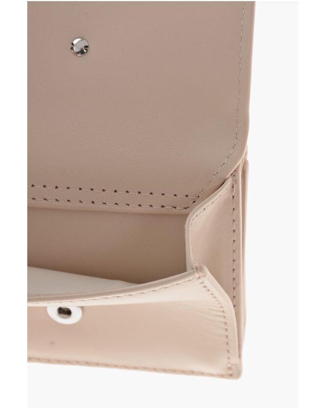 DIESEL Natural Mini Vegan Leather Wallet With Maxi Monogram