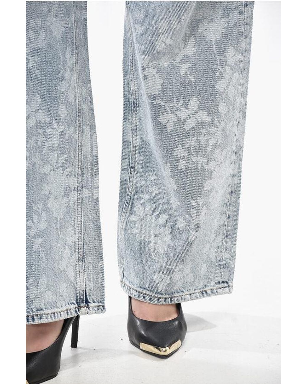 Holzweiler Regular-Fit Jeans With Floral Pattern 26Cm in Blue | Lyst UK