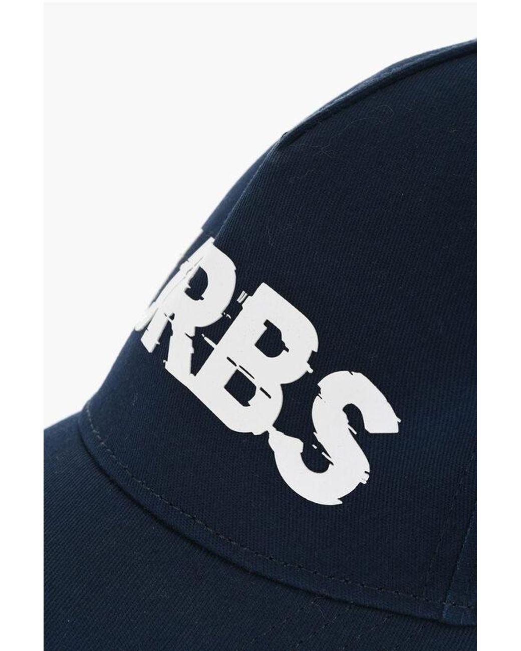 DSquared² Blue Vintage-Effect Baseball Cap With Contrast Print for men