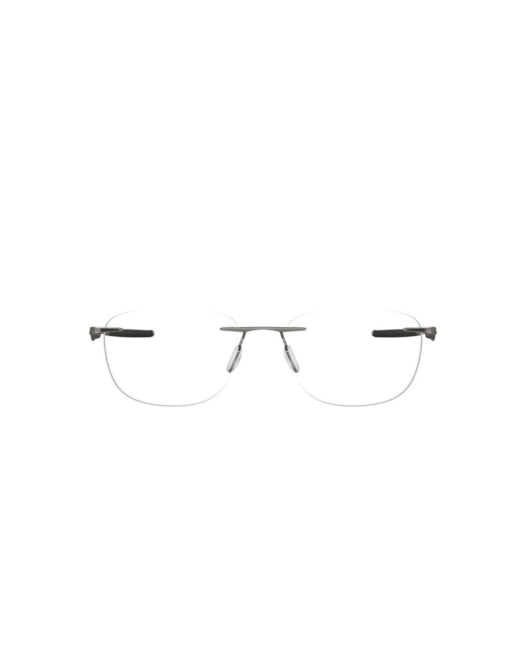 Oakley Black Rectangle Titanium Eyeglasses Online for men
