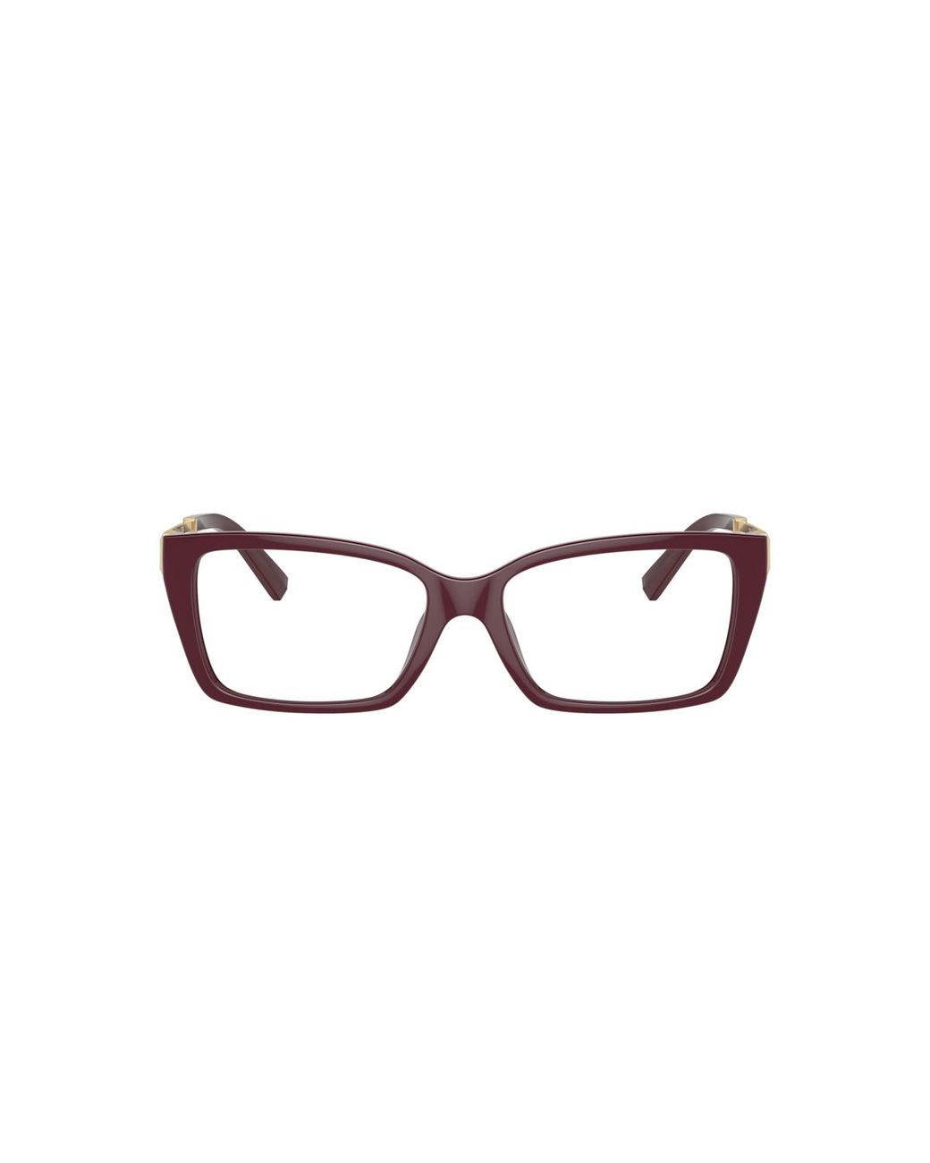 Tiffany & Co Black Rectangle Plastic Eyeglasses Online