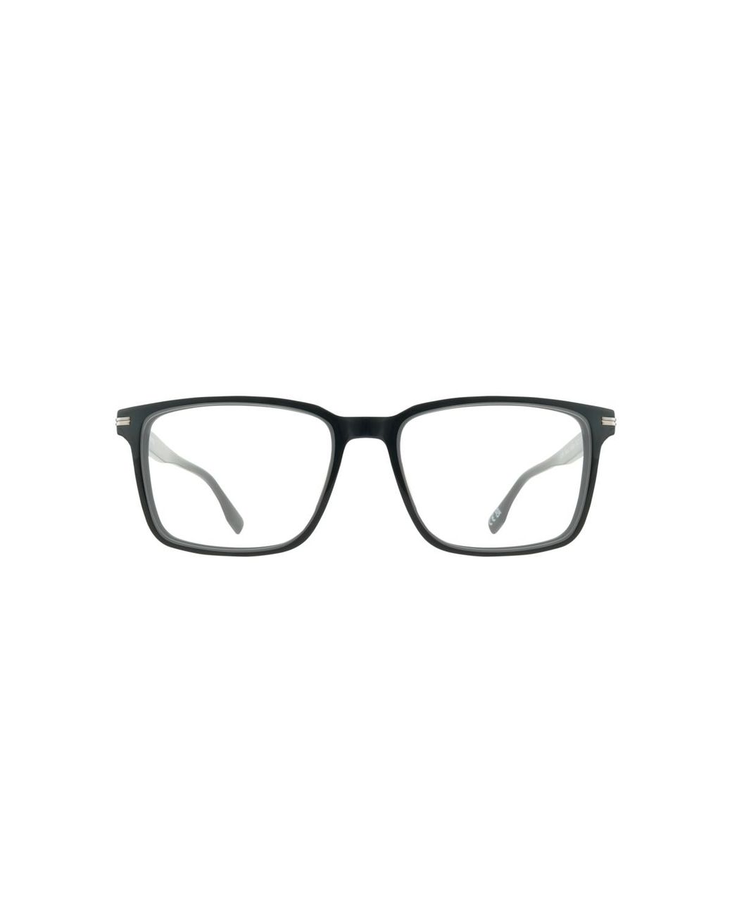 London Retro Black Rectangle Acetate Eyeglasses Online for men