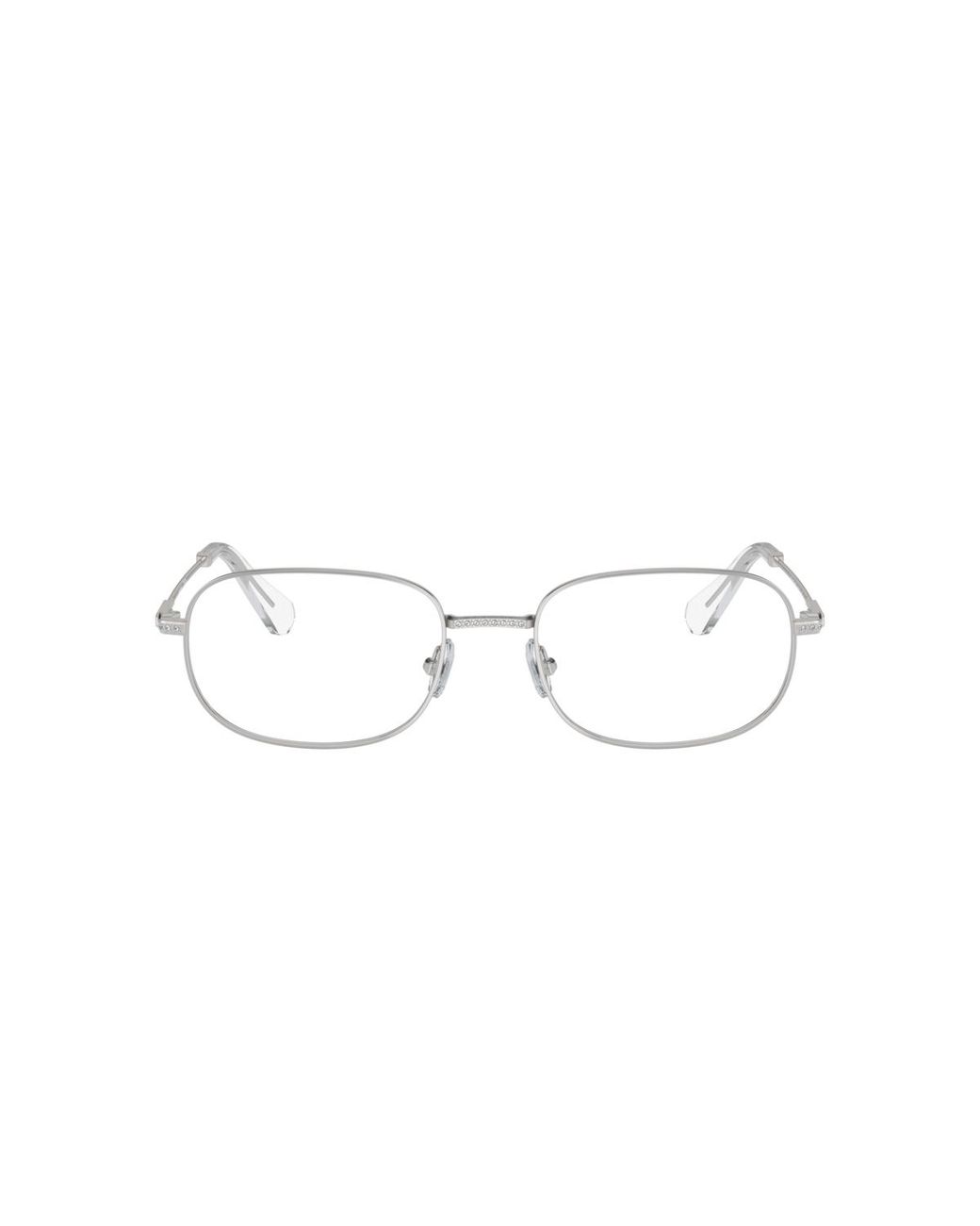 Swarovski Black Rectangle Metal Eyeglasses Online