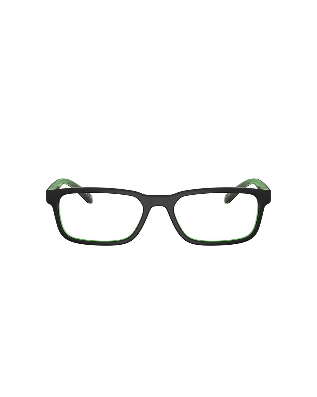 Arnette Black Rectangle Plastic Eyeglasses Online for men