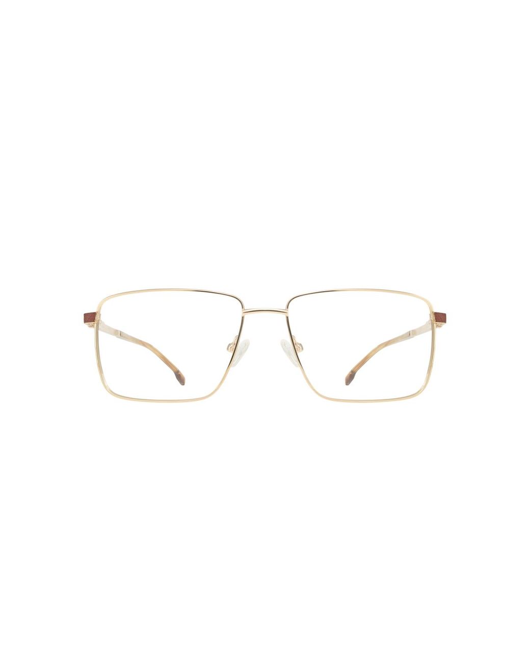 London Retro Black Rectangle Metal Eyeglasses Online for men