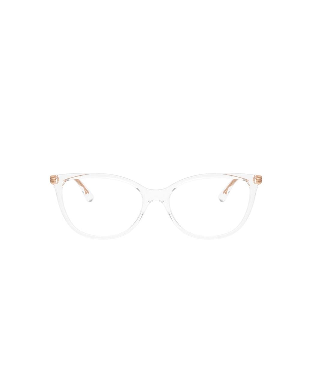 Vogue Eyewear Black Oval Plastic Eyeglasses Online