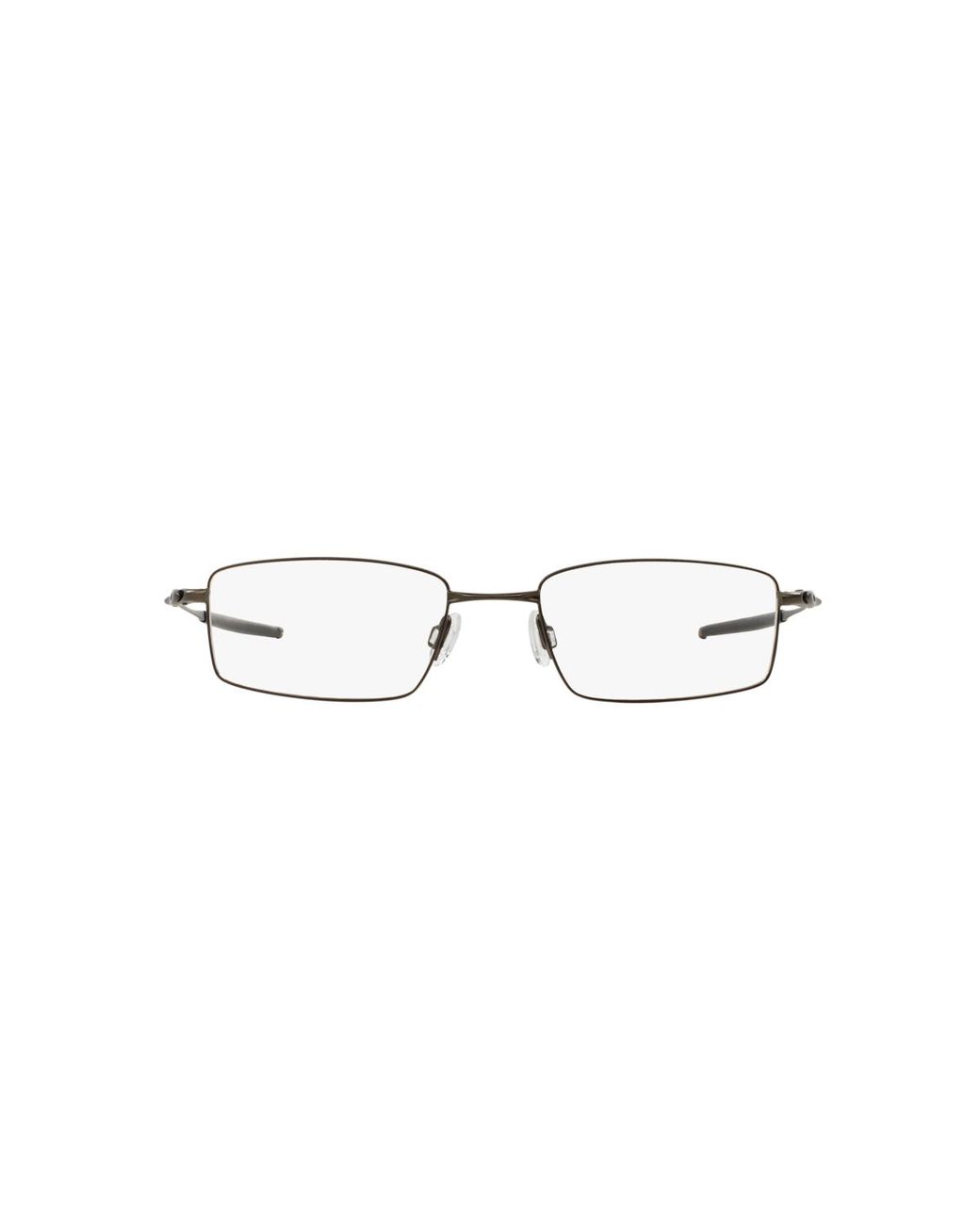 Oakley Black Rectangle Metal Eyeglasses Online for men