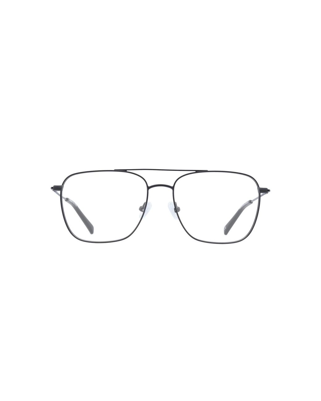 London Retro Black Square Metal Eyeglasses Online for men