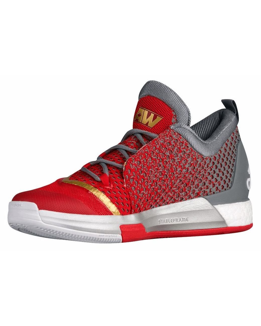 adidas Crazylight Boost 2.5 Low 'andrew Wiggins' in Red for Men | Lyst