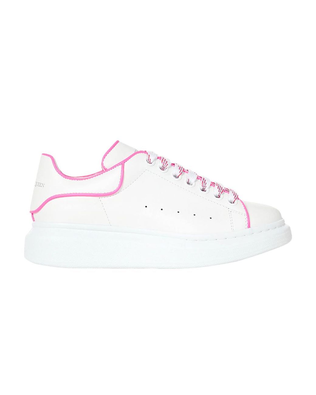 Alexander McQueen Oversized Sneakers 'white Fluo Pink' | Lyst