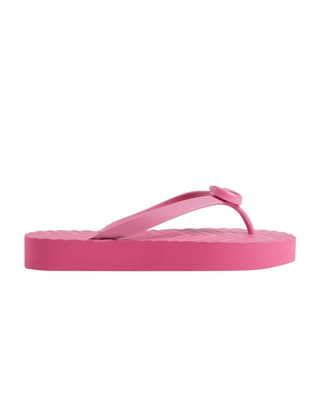 Gucci Chevron Thong Sandal 'pink' | Lyst
