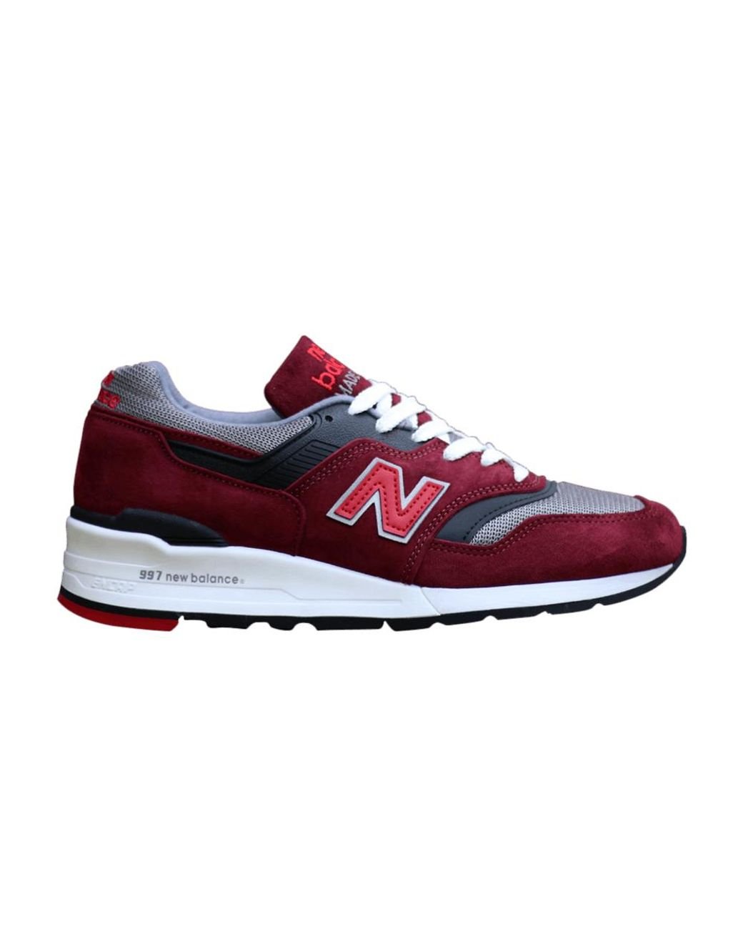New Balance 997 Made In Usa Burgundy in Red for Men - Save 84% - Lyst