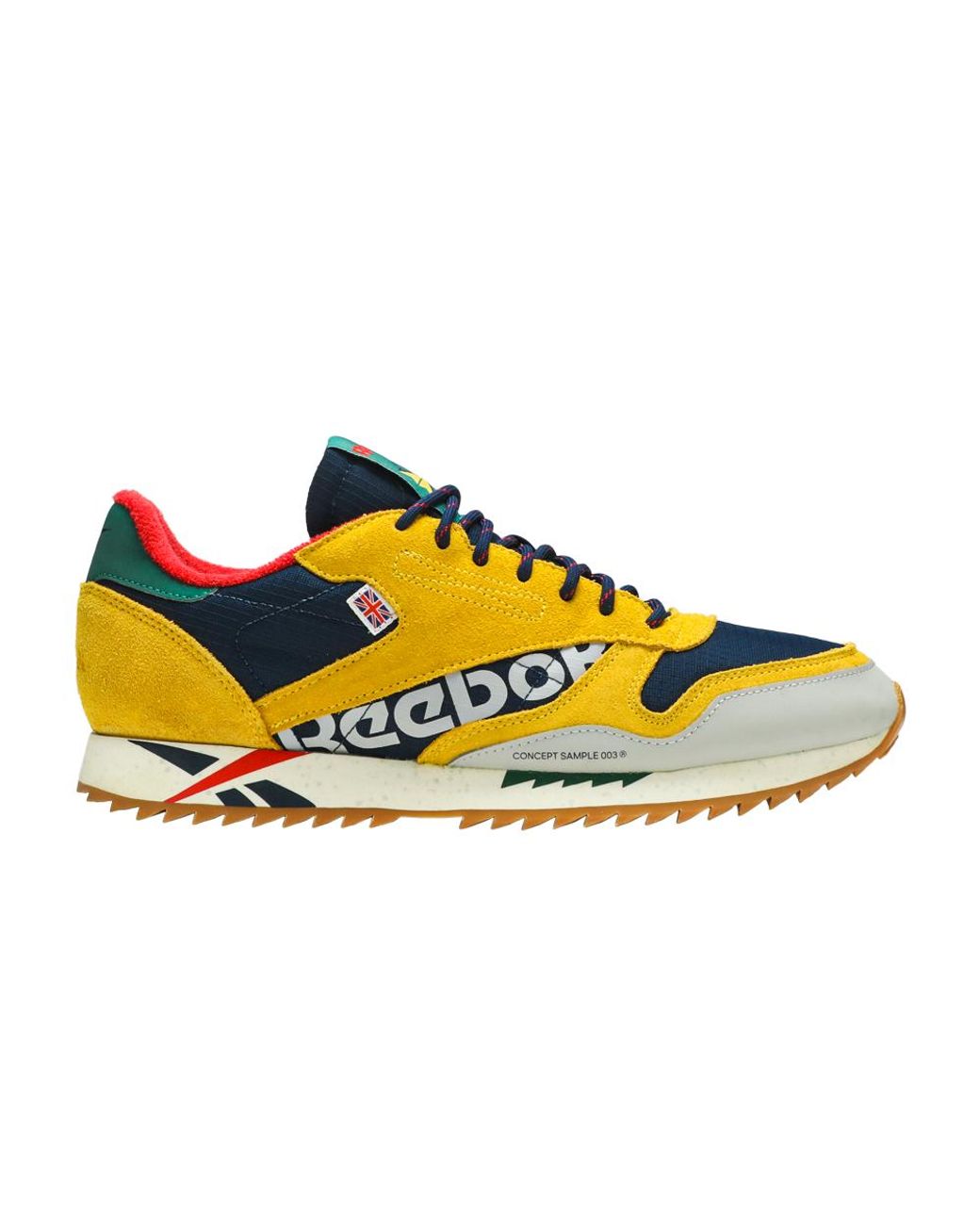 Reebok Classic Leather Ripple Altered 'yellow Navy' for Men | Lyst