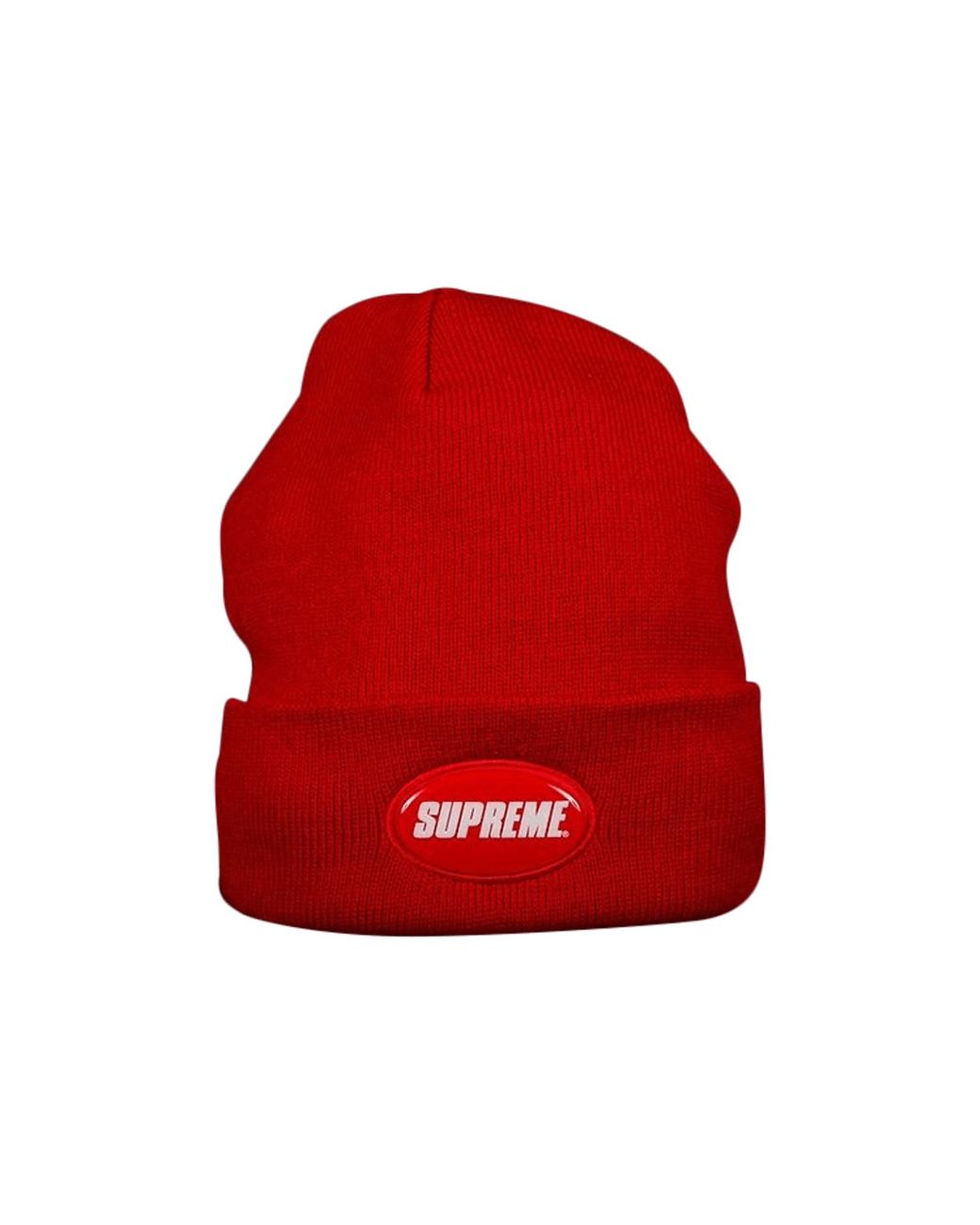 Supreme 18ss Rubber Patch Beanie ニット帽