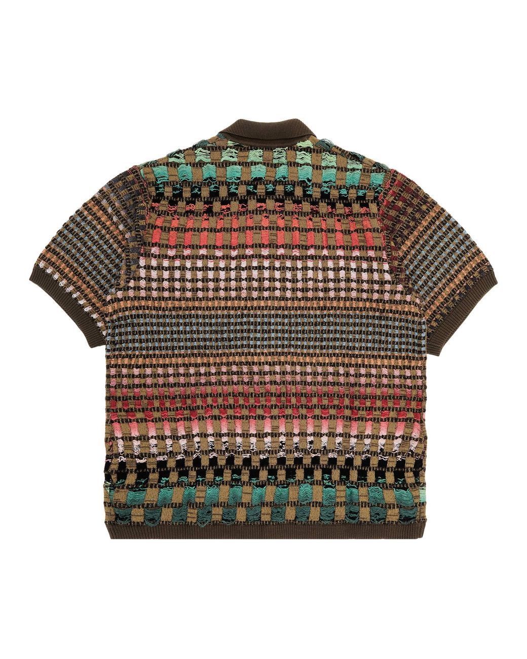 Supreme Gradient Grid Zip Up Polo 'brown' in Green for Men | Lyst