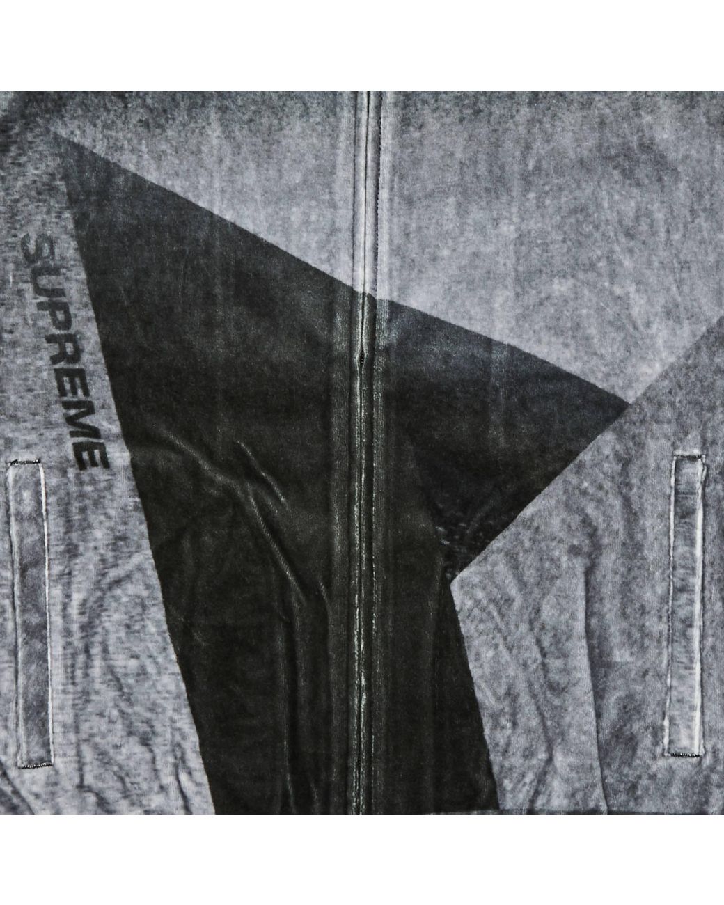 Supreme Men's Geo Velour Track Jacket 'black'