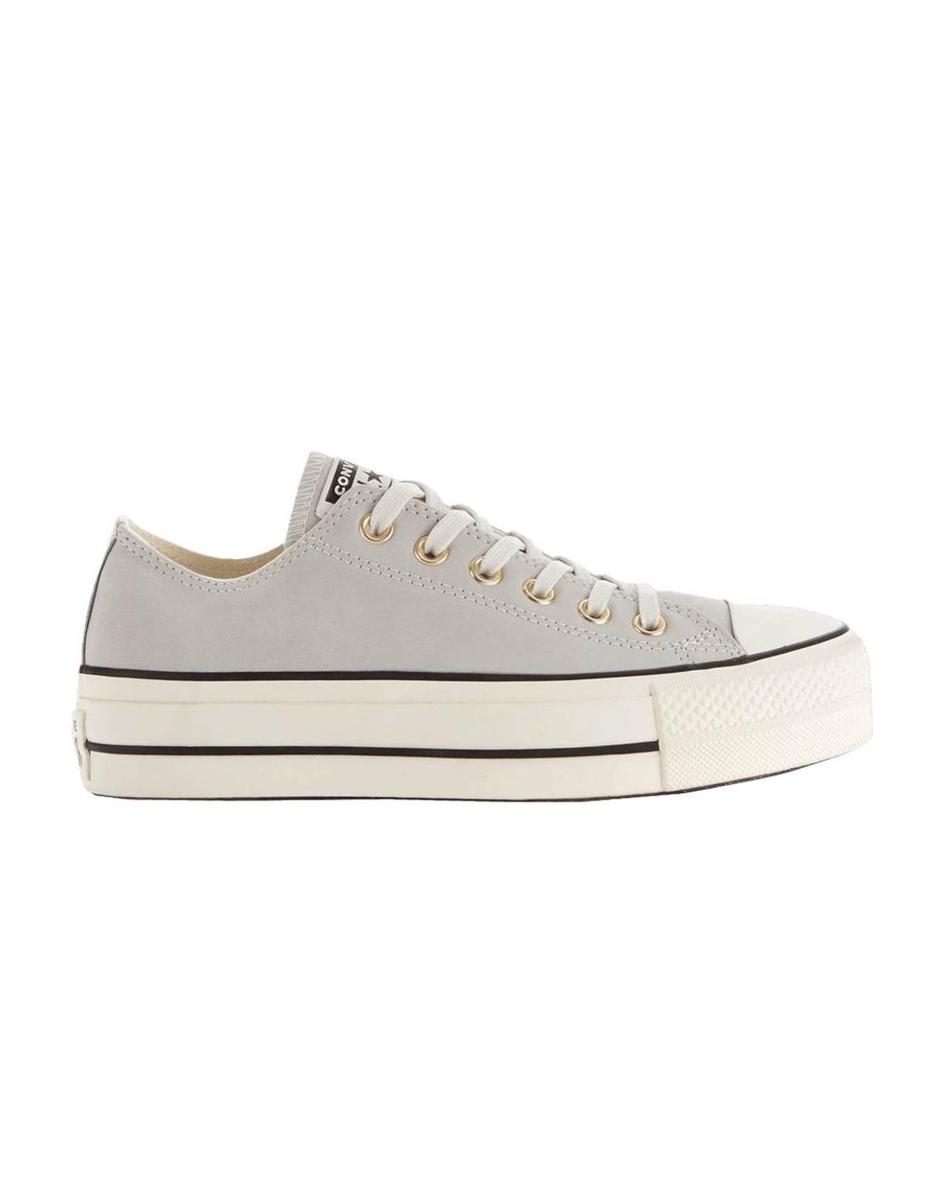 Converse Chuck Taylor All Star Lift Low 'mouse' in White | Lyst