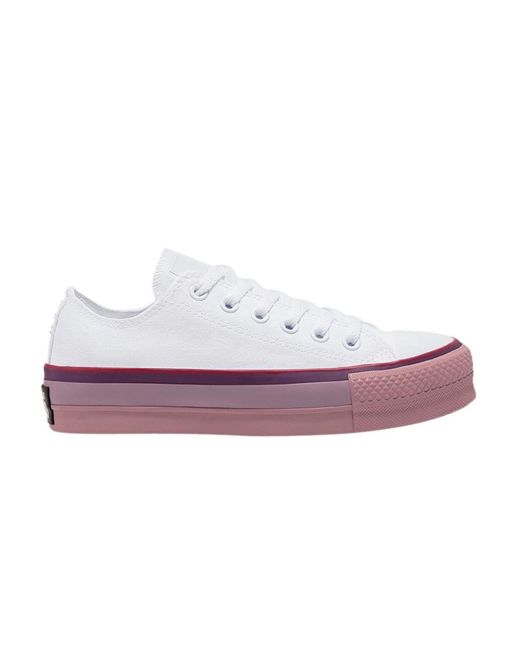 Converse Opi X Chuck Taylor All Star Platform Low 'white Rust Pink' in  Purple | Lyst