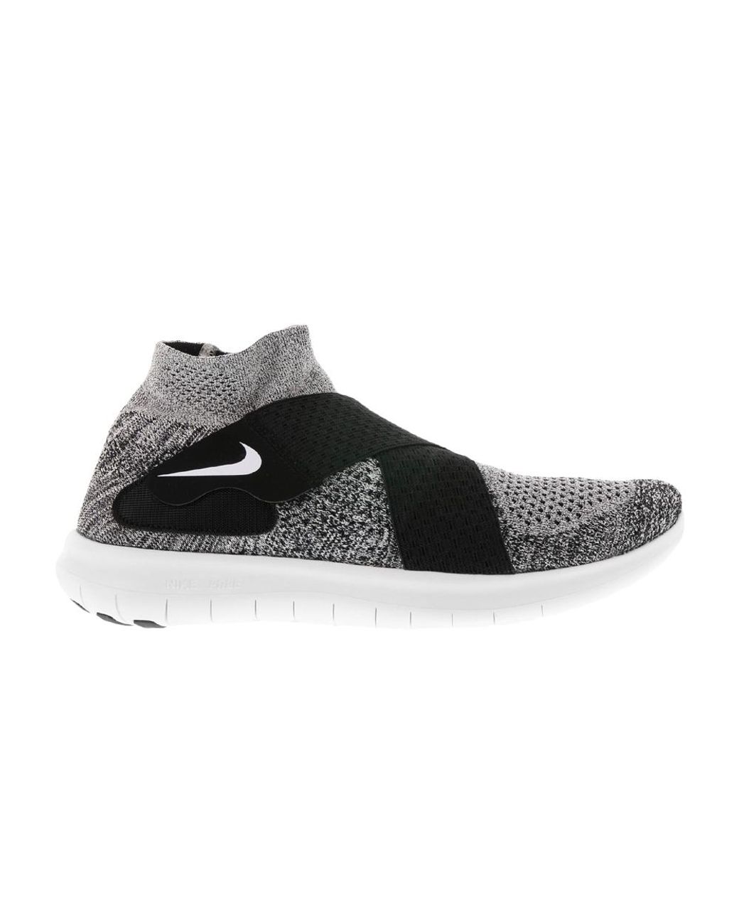 Sprong Onbevredigend klink Nike Free Run Motion Flyknit 2017 'black White' for Men | Lyst