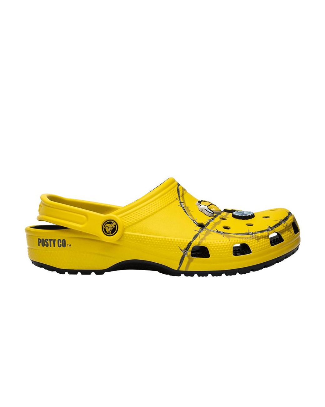 yellow post malone crocs