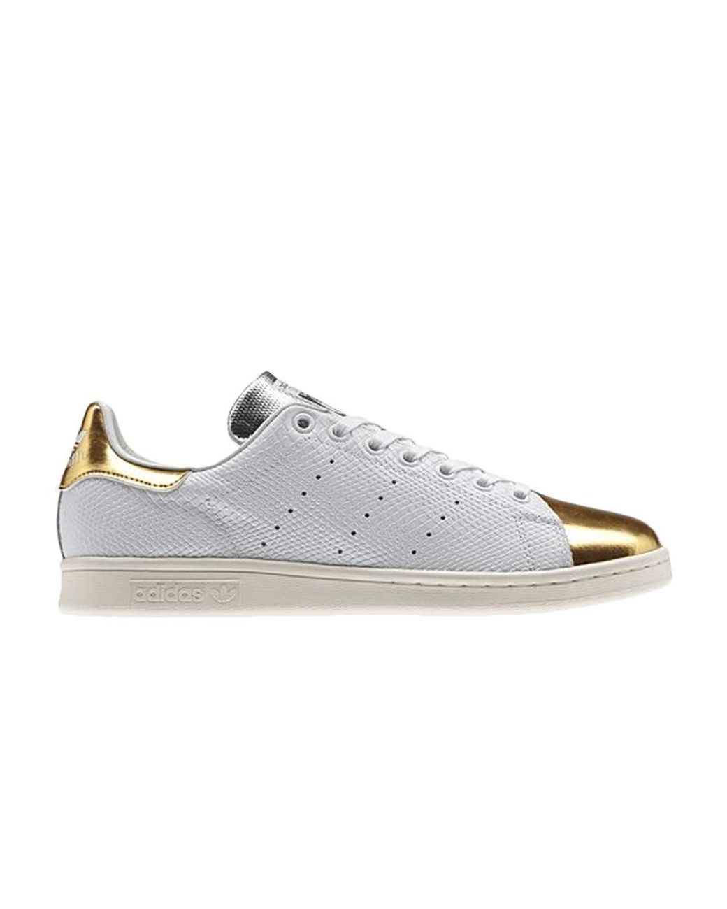 adidas Stan Smith 'gold Toe' in White for Men | Lyst