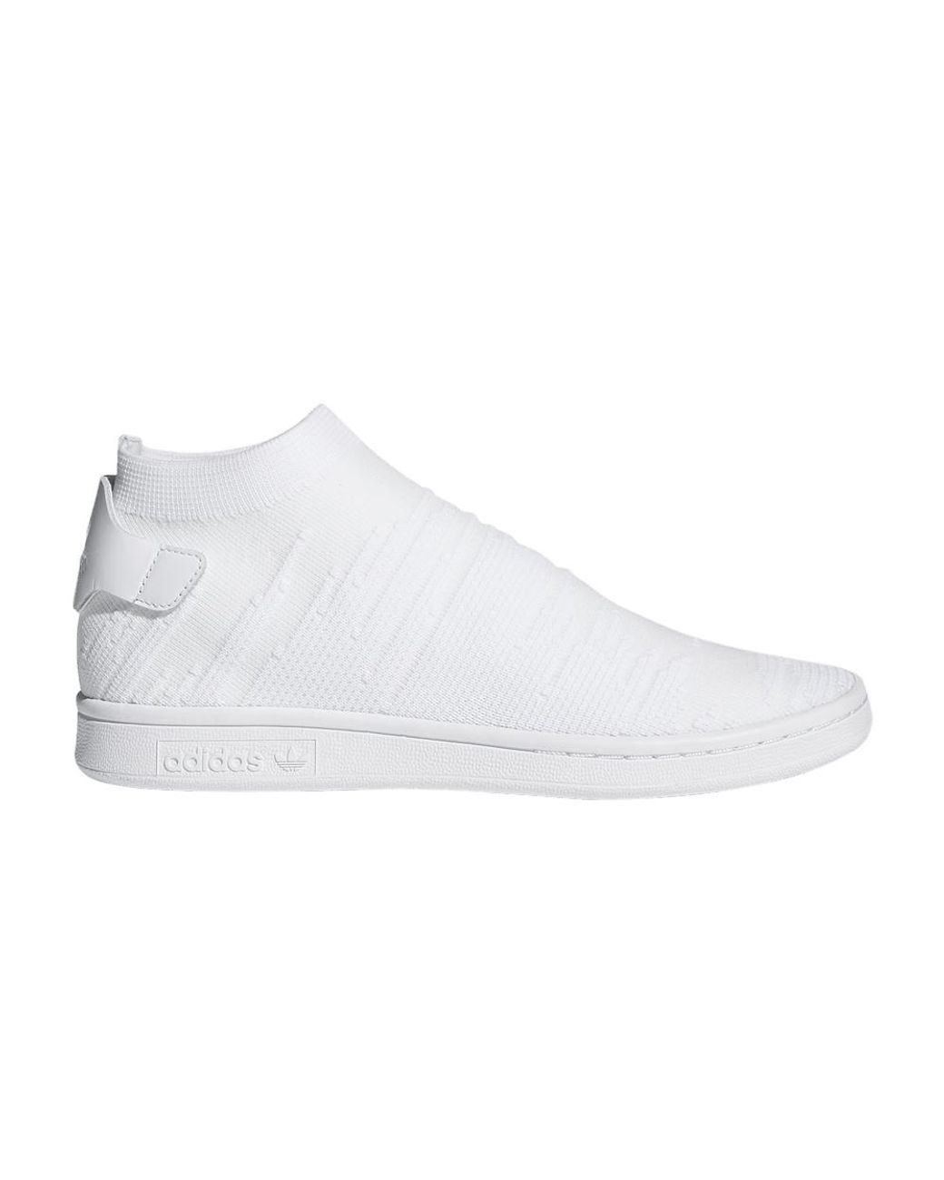 adidas Stan Smith Sock Primeknit 'triple White' | Lyst