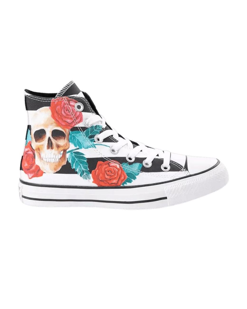 Converse Chuck Taylor All Star High 'skull Roses' in Blue for Men | Lyst