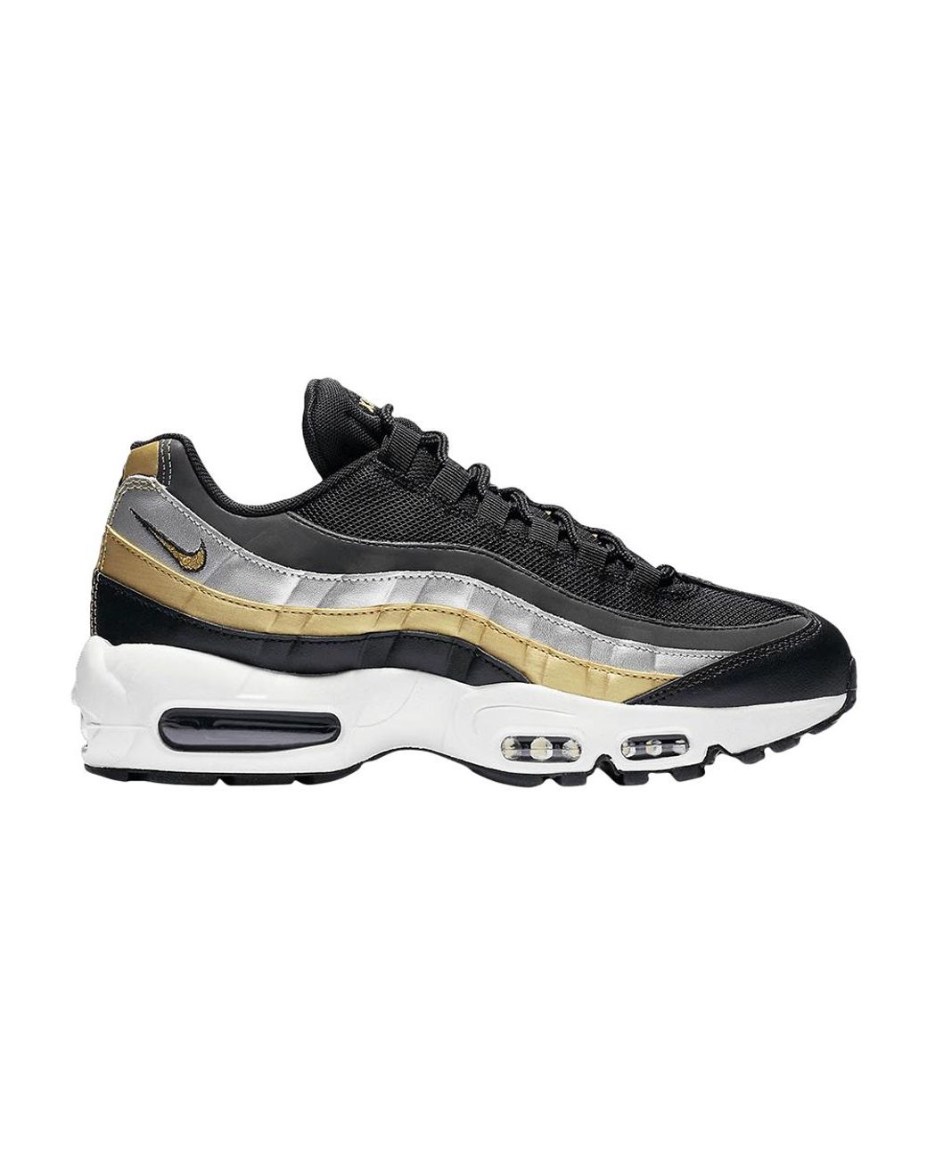 Nike Air Max 96 'gold And Silver' in Black | Lyst