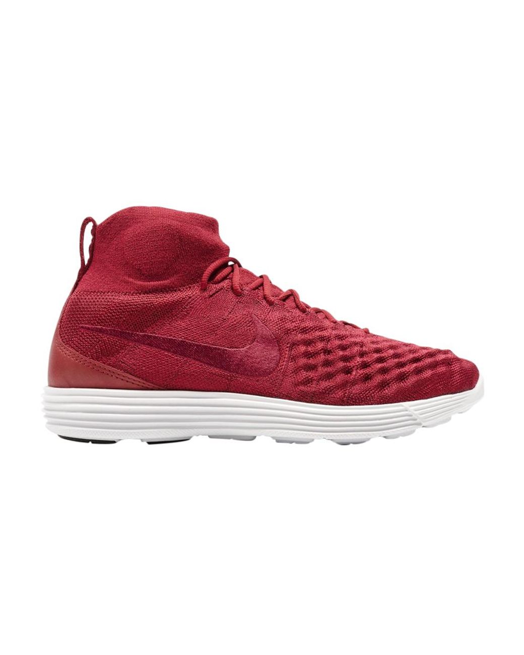 Nike Lunar Magista 2 Flyknit Shoes in Red for Men | Lyst