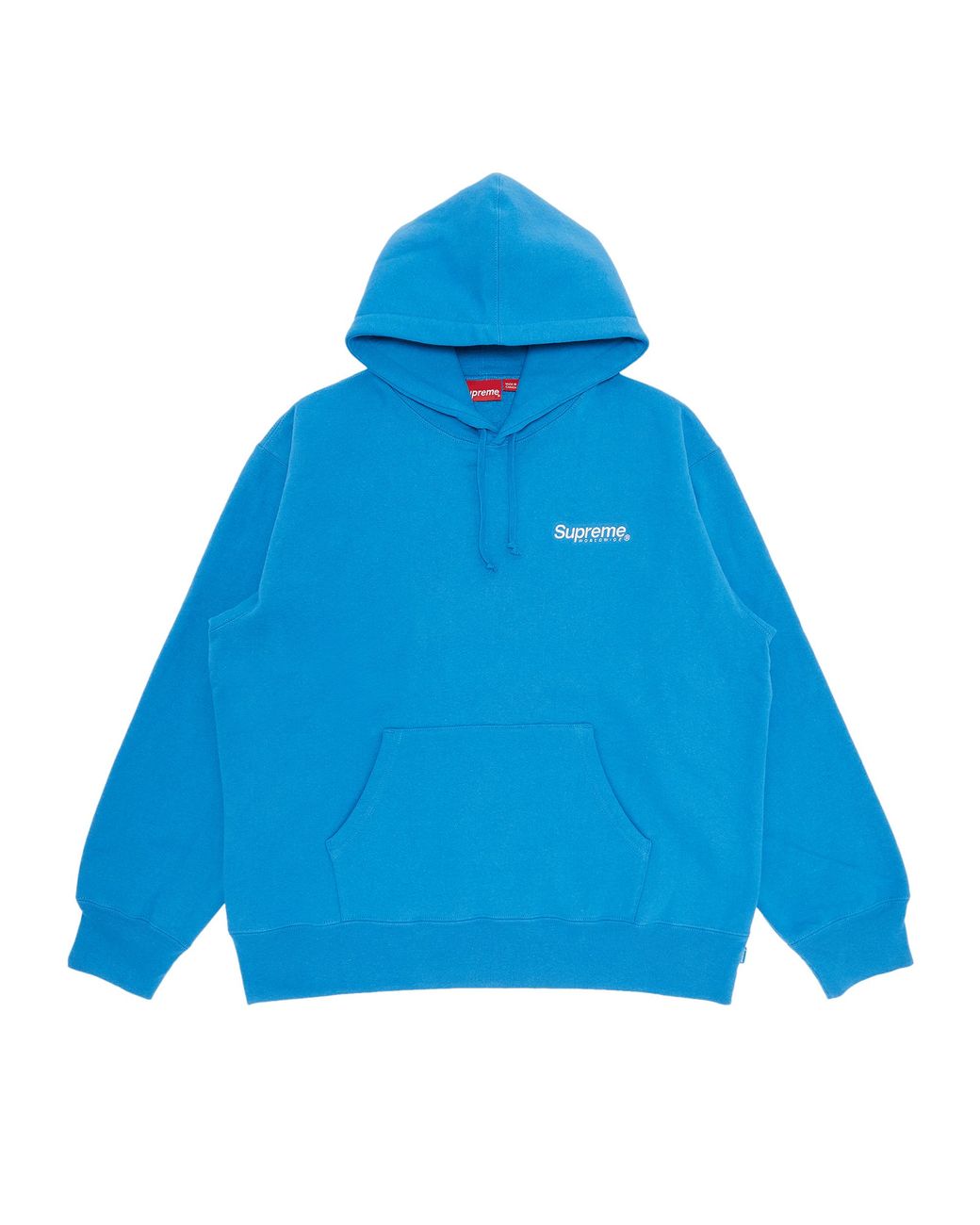 Supreme Men's Worldwide Hooded Sweatshirt 'blue'