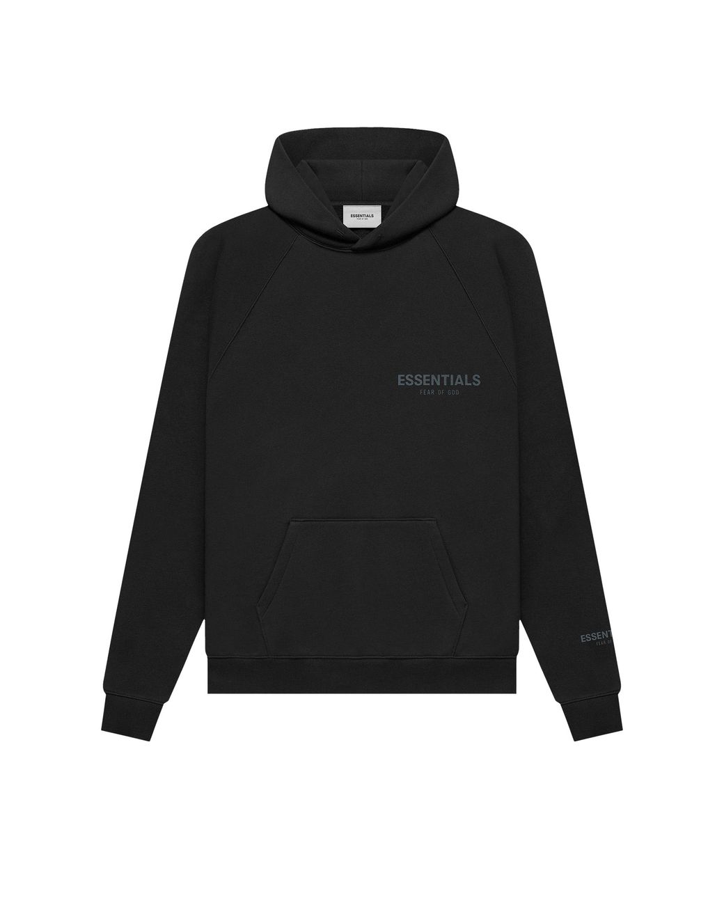 Fear of God ESSENTIALS Pullover Hoodie 'stretch Limo' in Black for Men ...