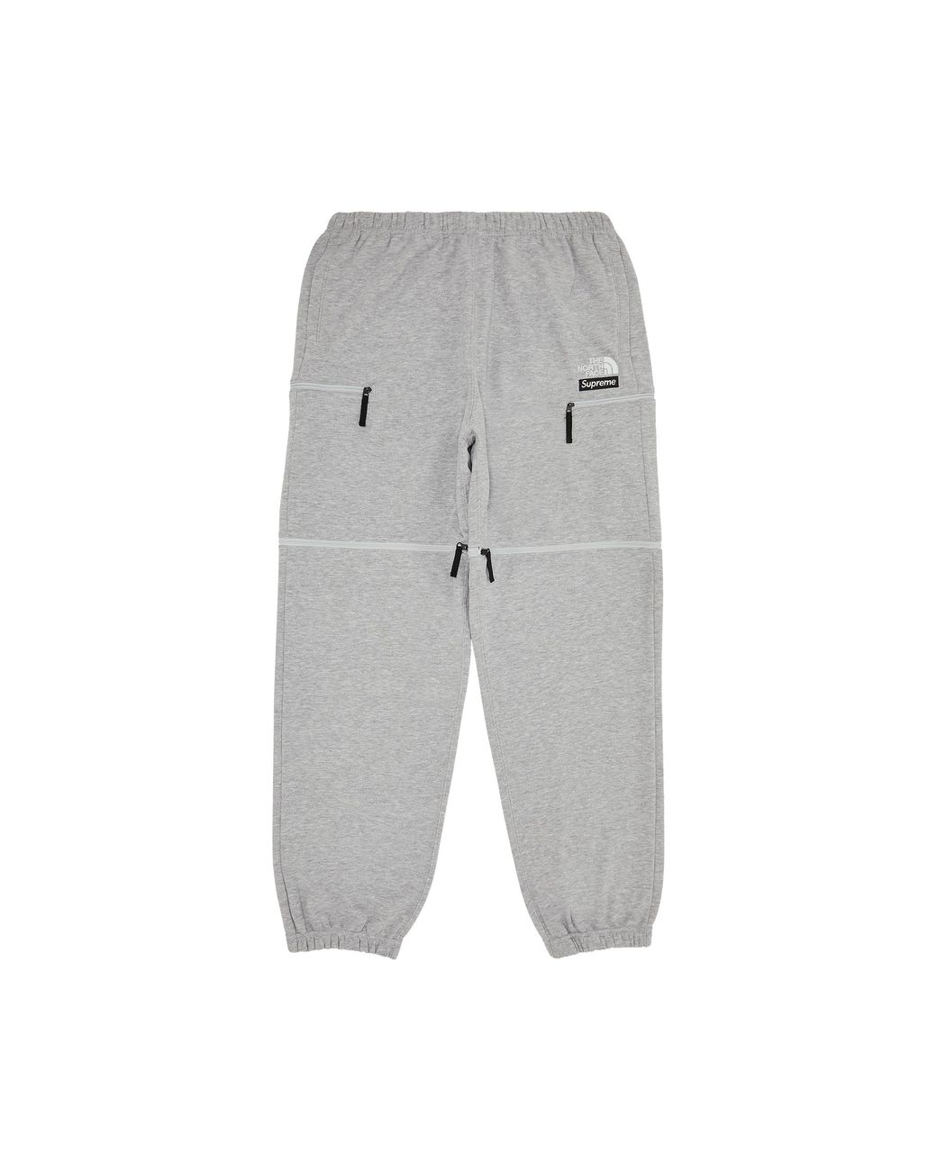 Supreme Gray X The North Face Convertible Sweatpant 'heather