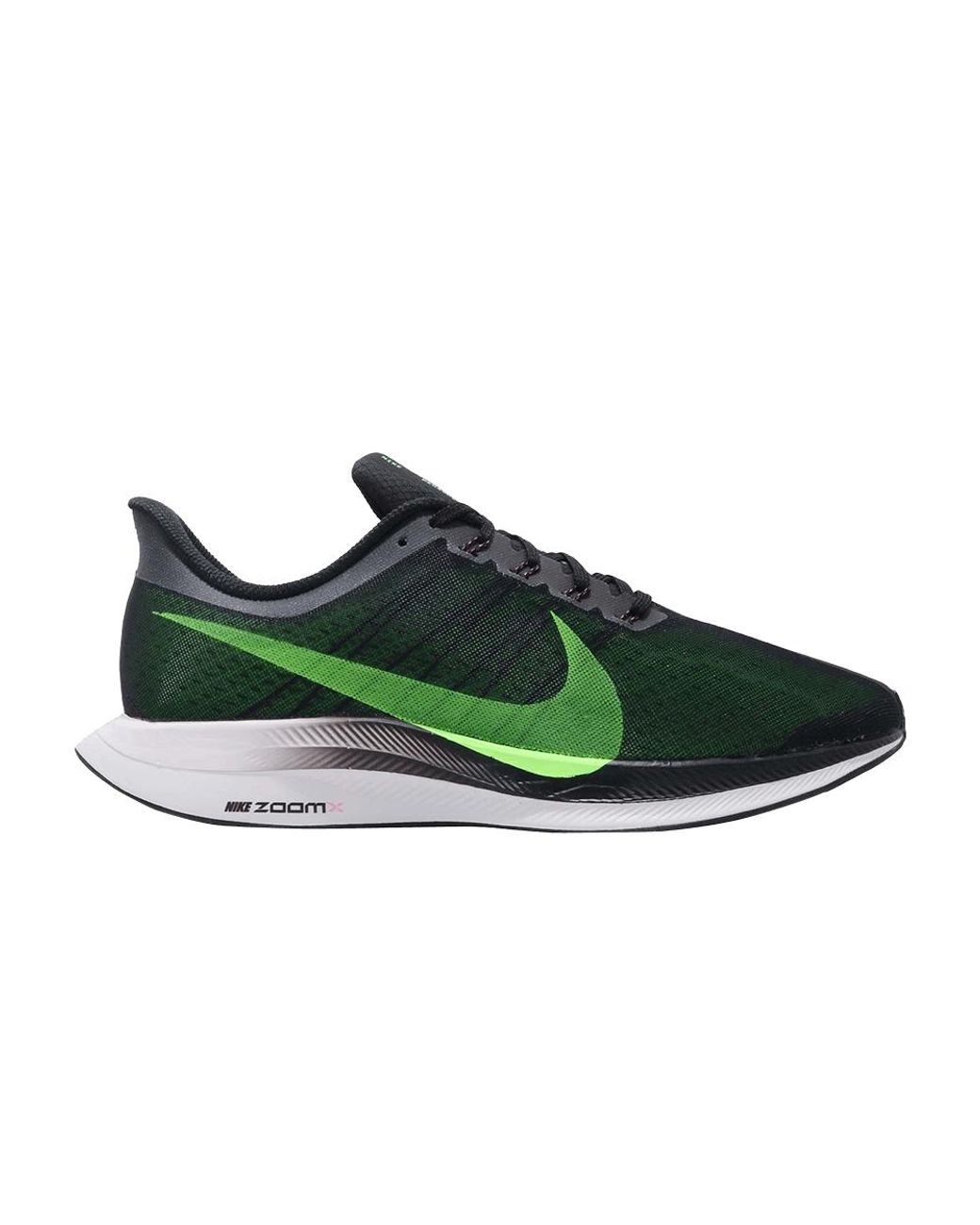 Nike Zoom Pegasus 35 Turbo Running Shoe in Black/ Lime/ Grey/ Fuchsia ...