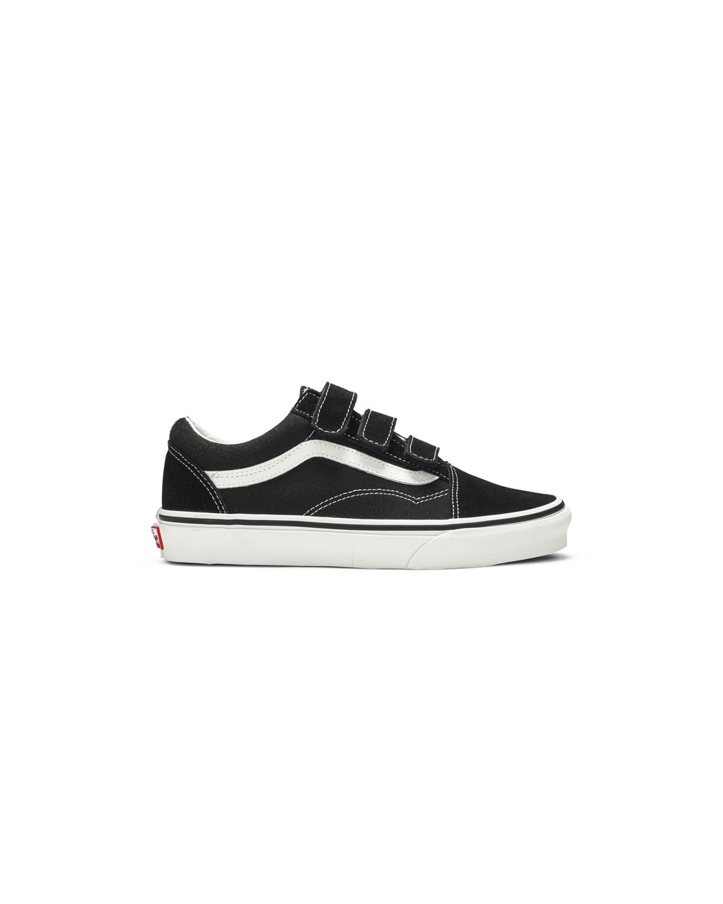 vans old skool velcro pro black white