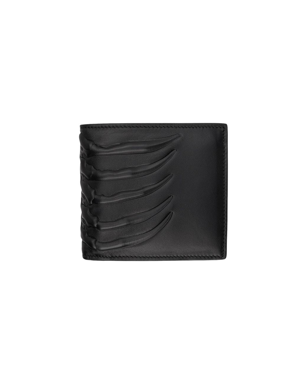 Alexander McQueen Rib Cage Bifold Wallet 'black' for Men | Lyst