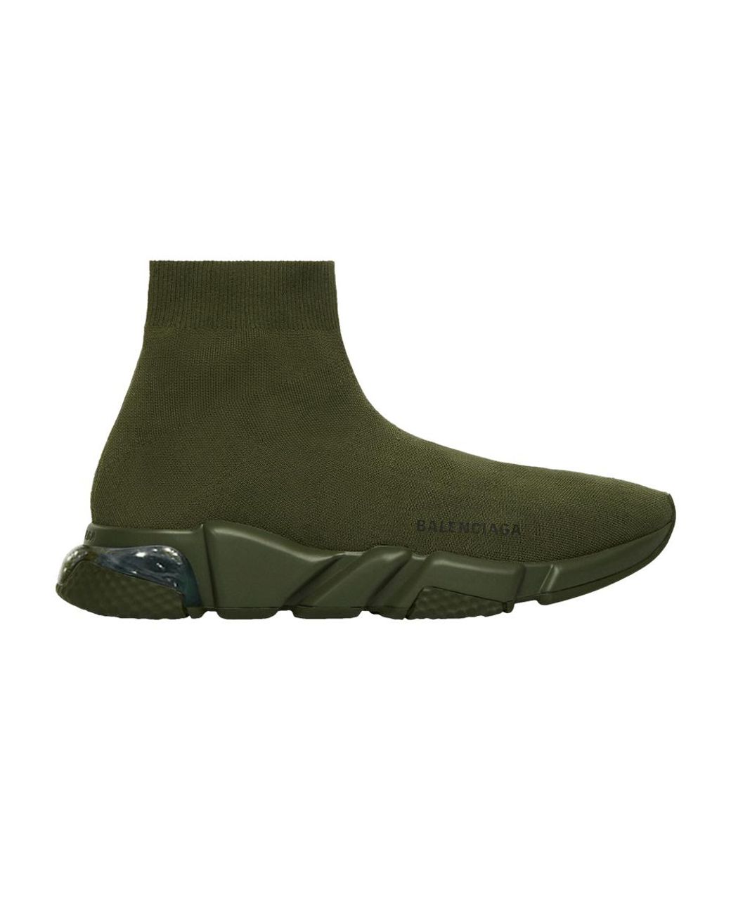 Balenciaga Speed Sneaker 'clearsole - Khaki' in Green for Men | Lyst