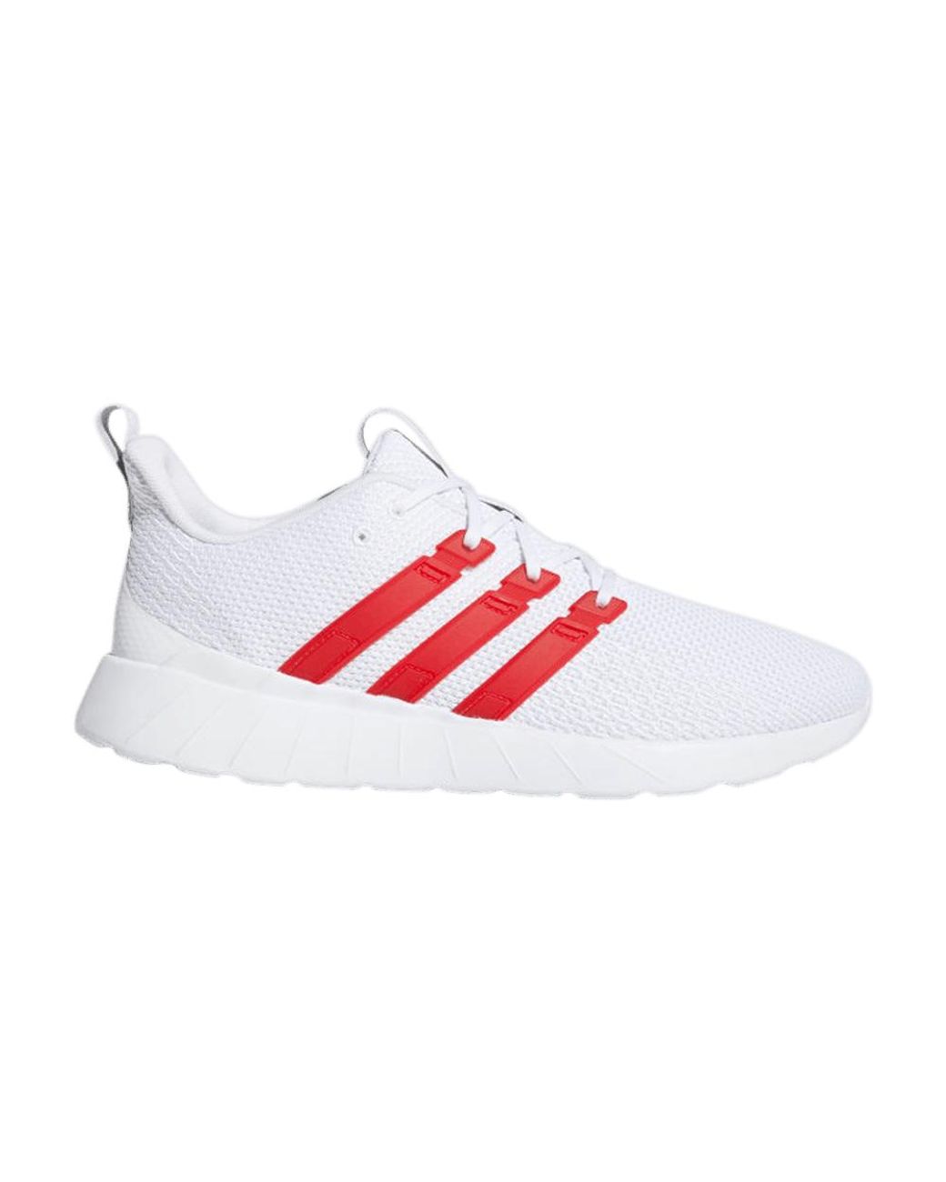 adidas Questar Flow 'white Scarlet' in Red for Men | Lyst