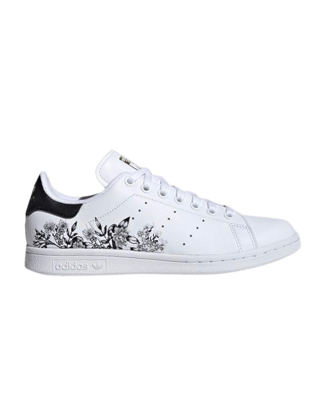 adidas Stan Smith 'floral White' in Blue | Lyst
