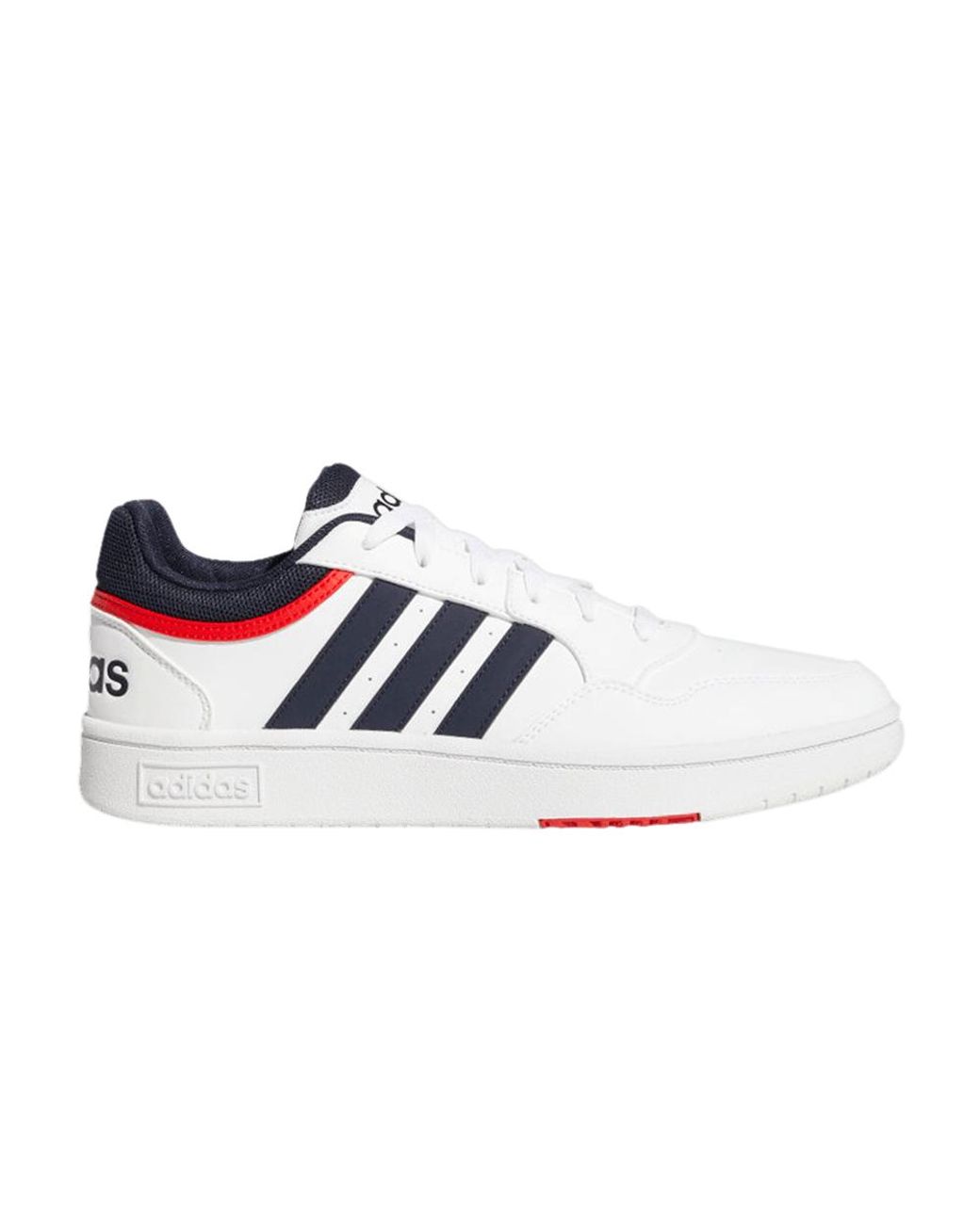 adidas Hoops 3.0 Trainers In White & Navy in Blue for Men | Lyst