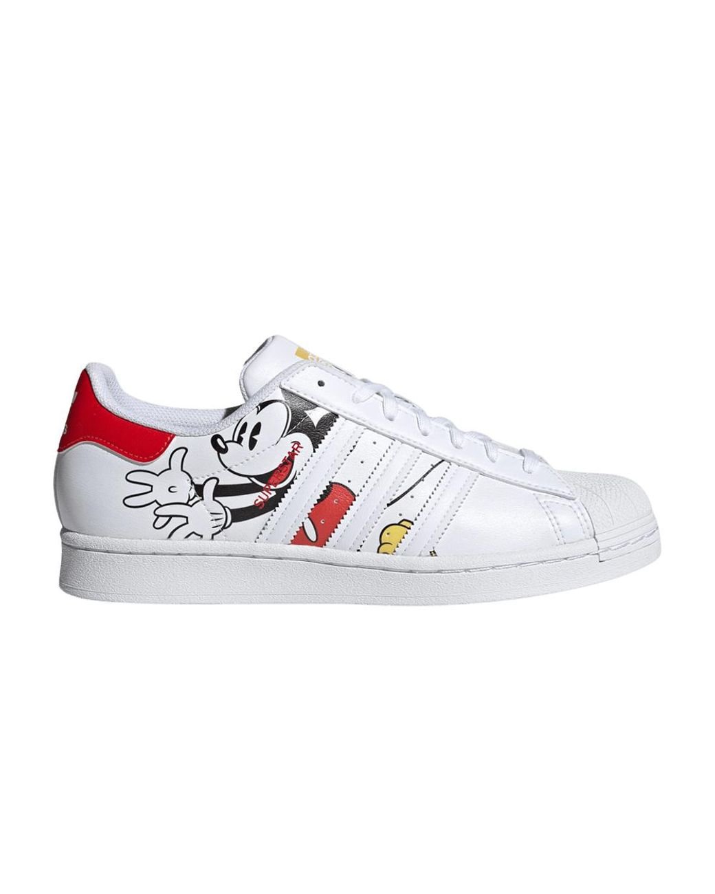 adidas Disney X Superstar 'mickey And Minnie - White Vivid Red' for Men |  Lyst